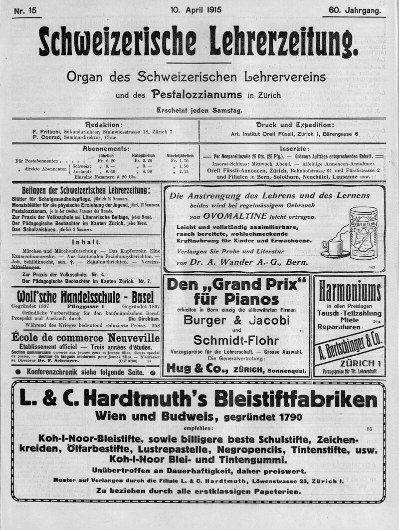 Buchumschlag - Heft 15