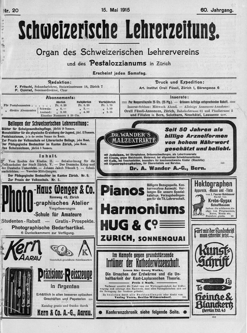 Buchumschlag - Heft 20