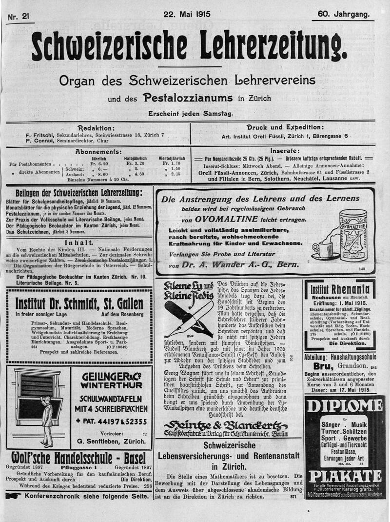 Buchumschlag - Heft 21