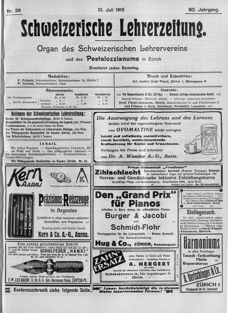 Buchumschlag - Heft 28