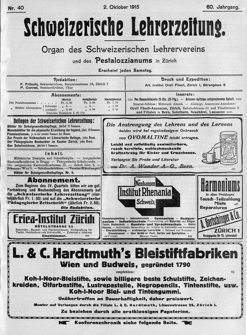 Buchumschlag - Heft 40