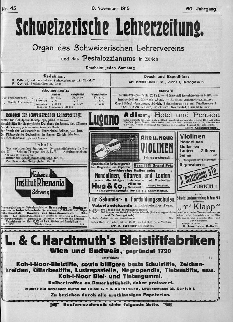 Buchumschlag - Heft 45