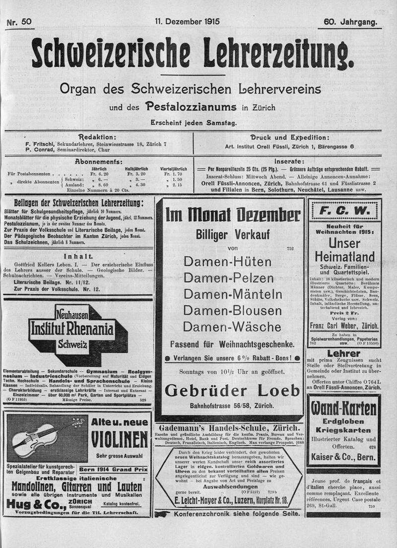 Buchumschlag - Heft 50