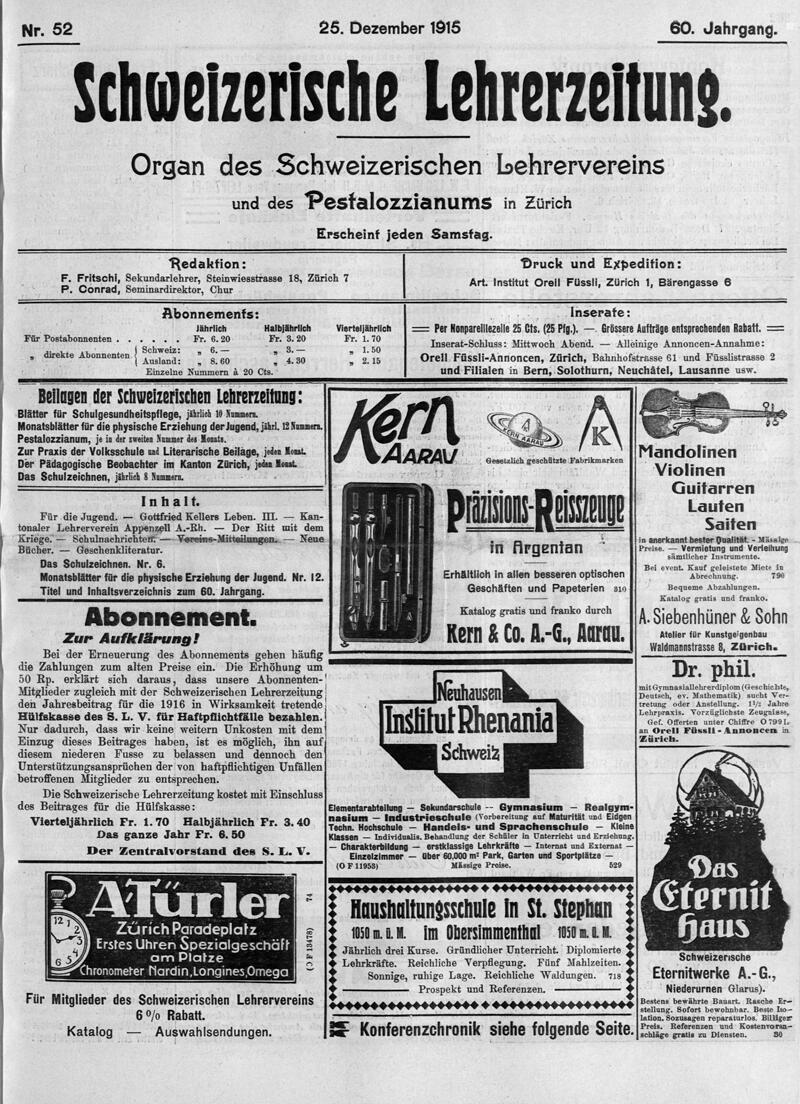 Buchumschlag - Heft 52