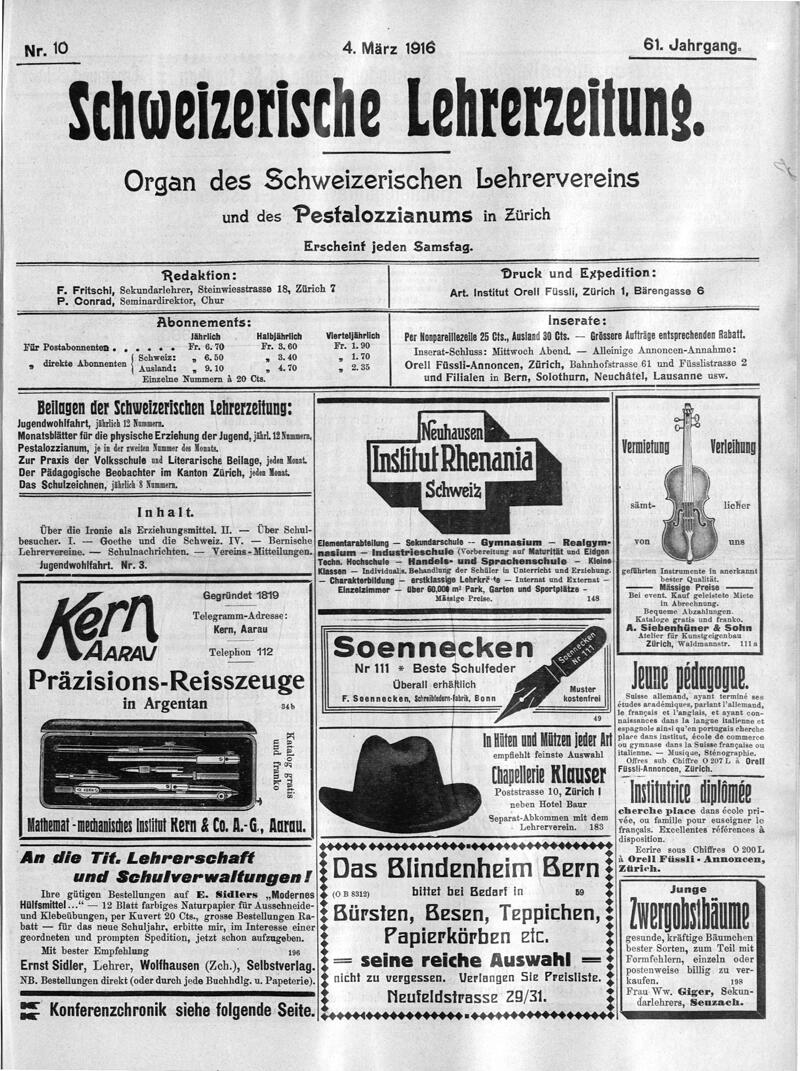 Buchumschlag - Heft 10