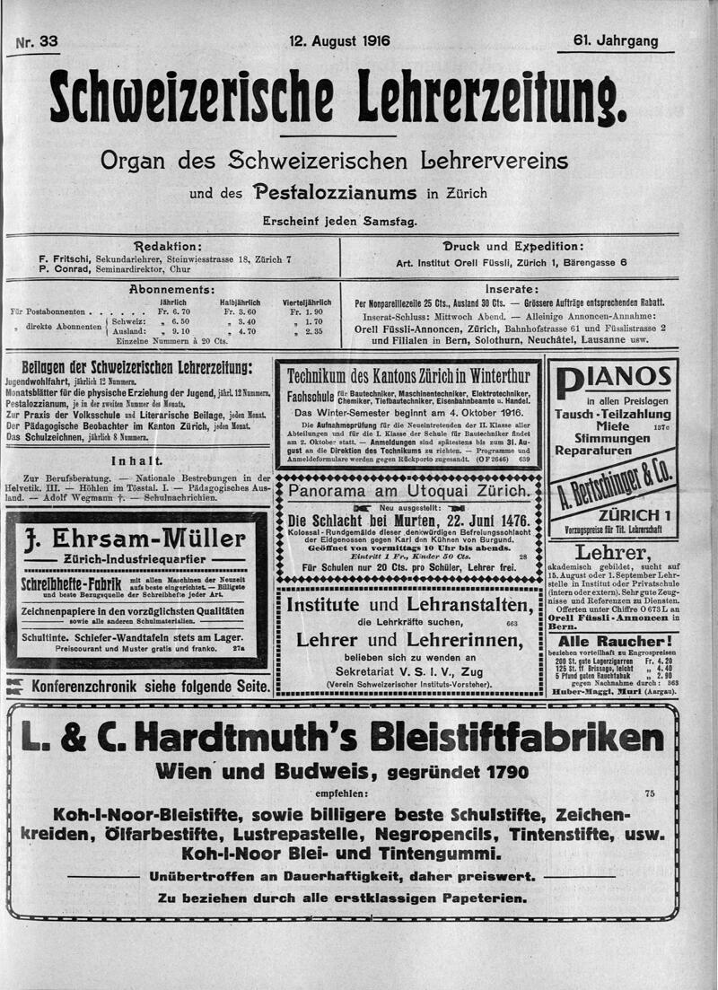 Buchumschlag - Heft 33