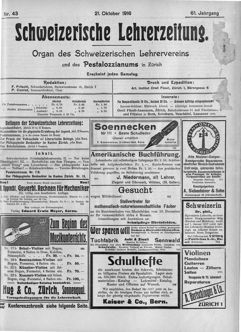 Buchumschlag - Heft 43