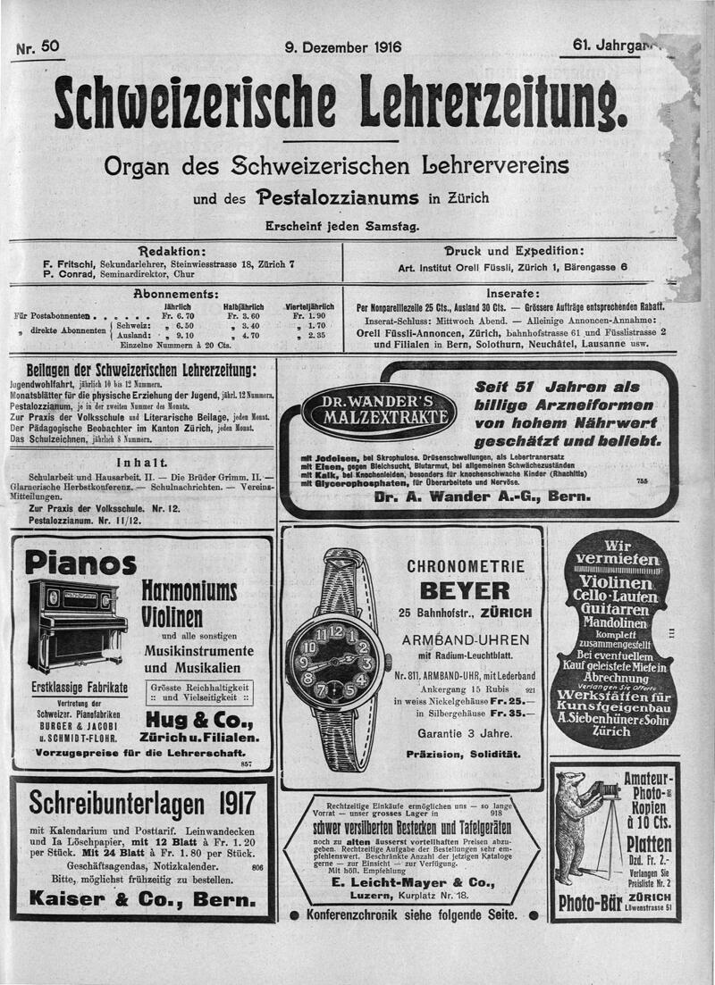 Buchumschlag - Heft 50