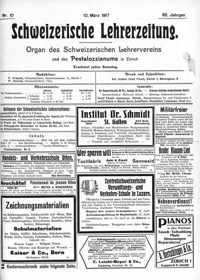 Buchumschlag - Heft 10