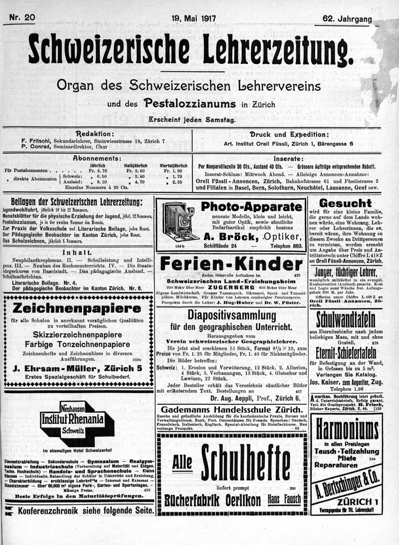 Buchumschlag - Heft 20