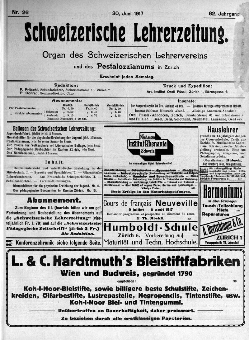 Buchumschlag - Heft 26