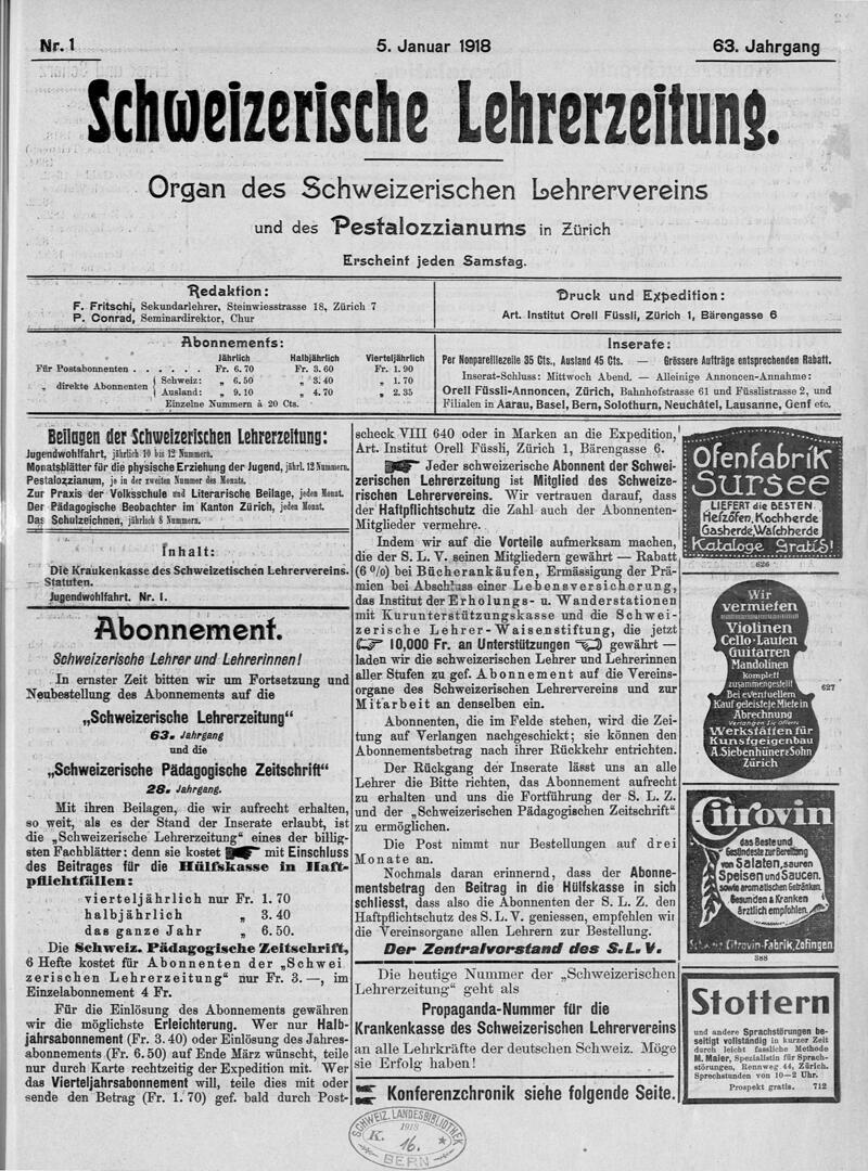 Buchumschlag - Heft 1