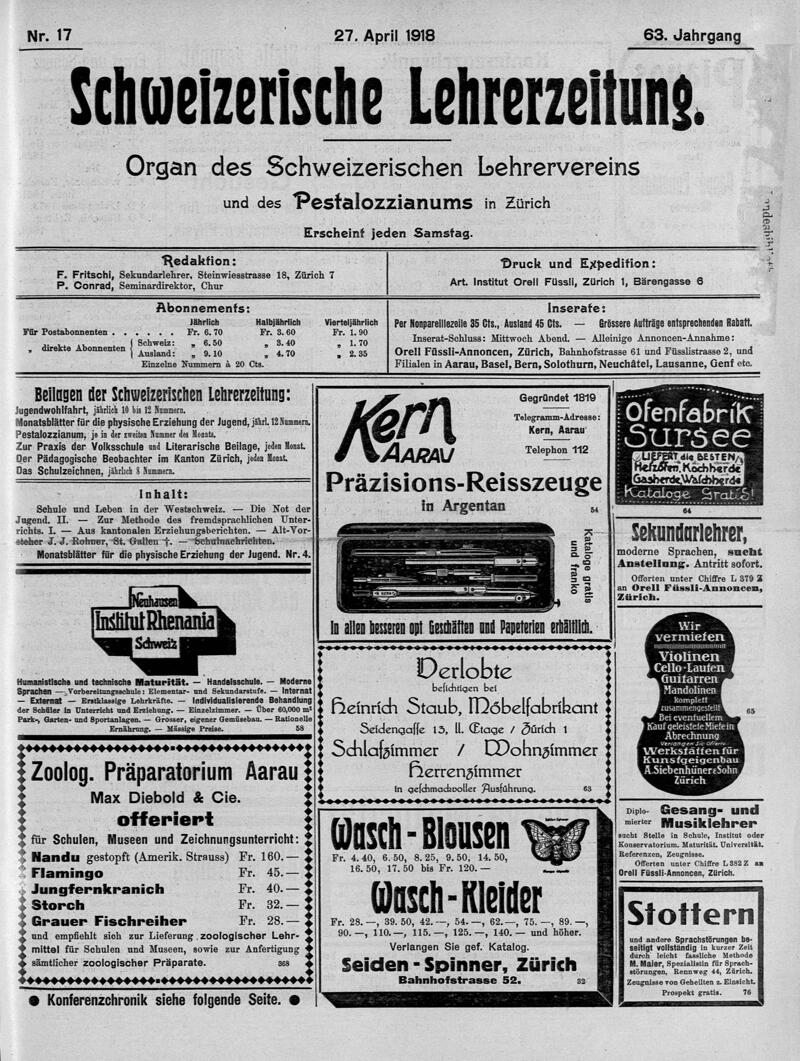 Buchumschlag - Heft 17