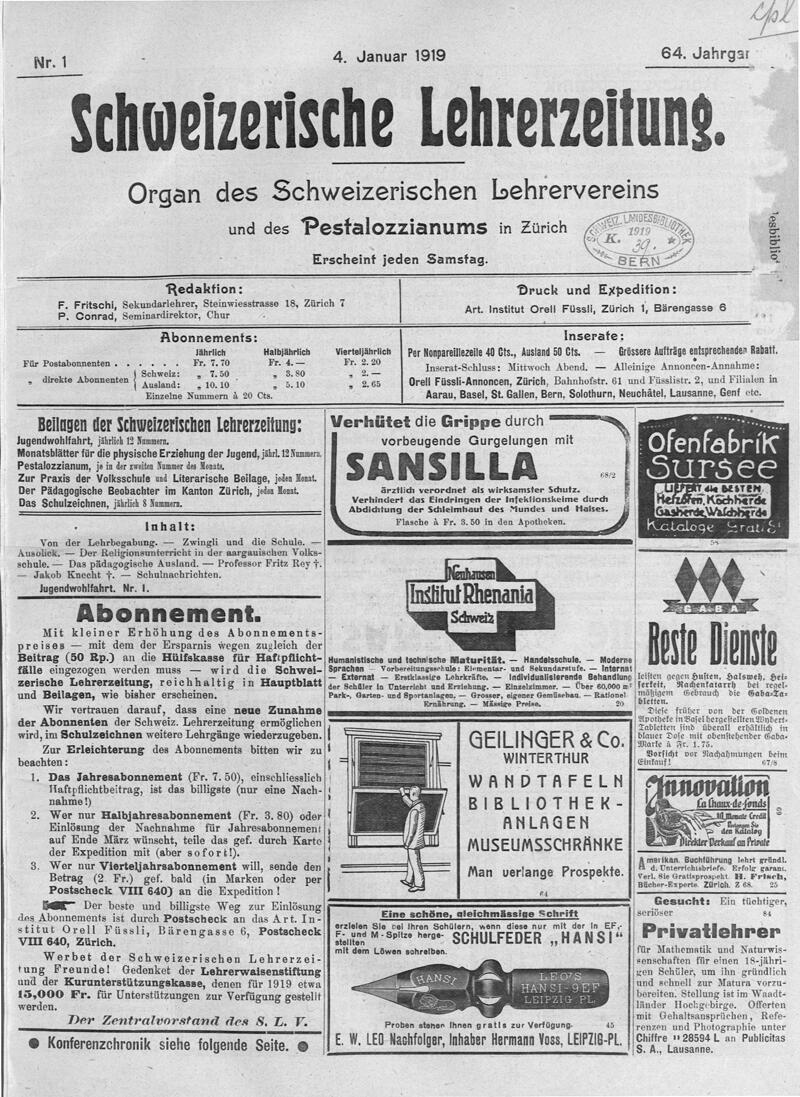 Buchumschlag - Heft 1