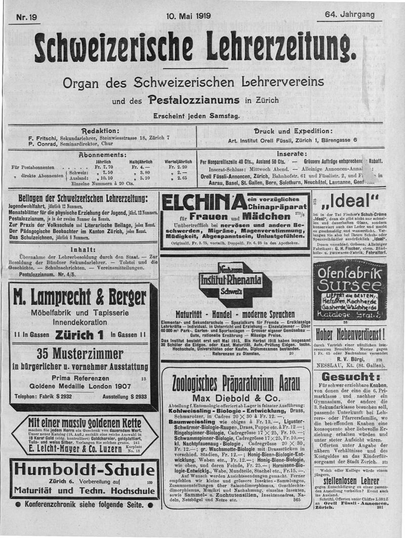 Buchumschlag - Heft 19