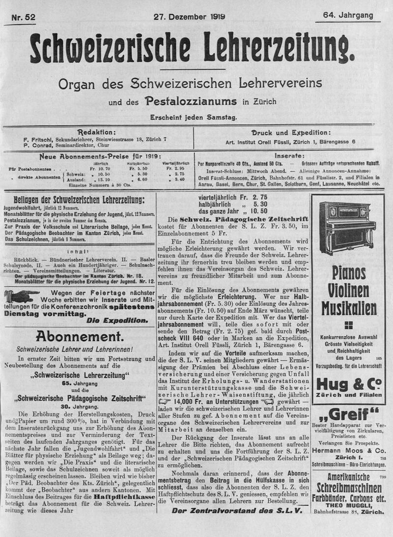 Buchumschlag - Heft 52