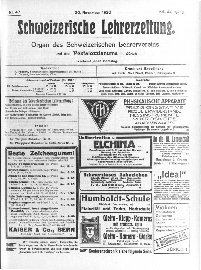 Buchumschlag - Heft 47