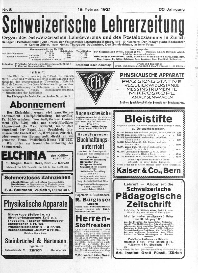 Buchumschlag - Heft 8