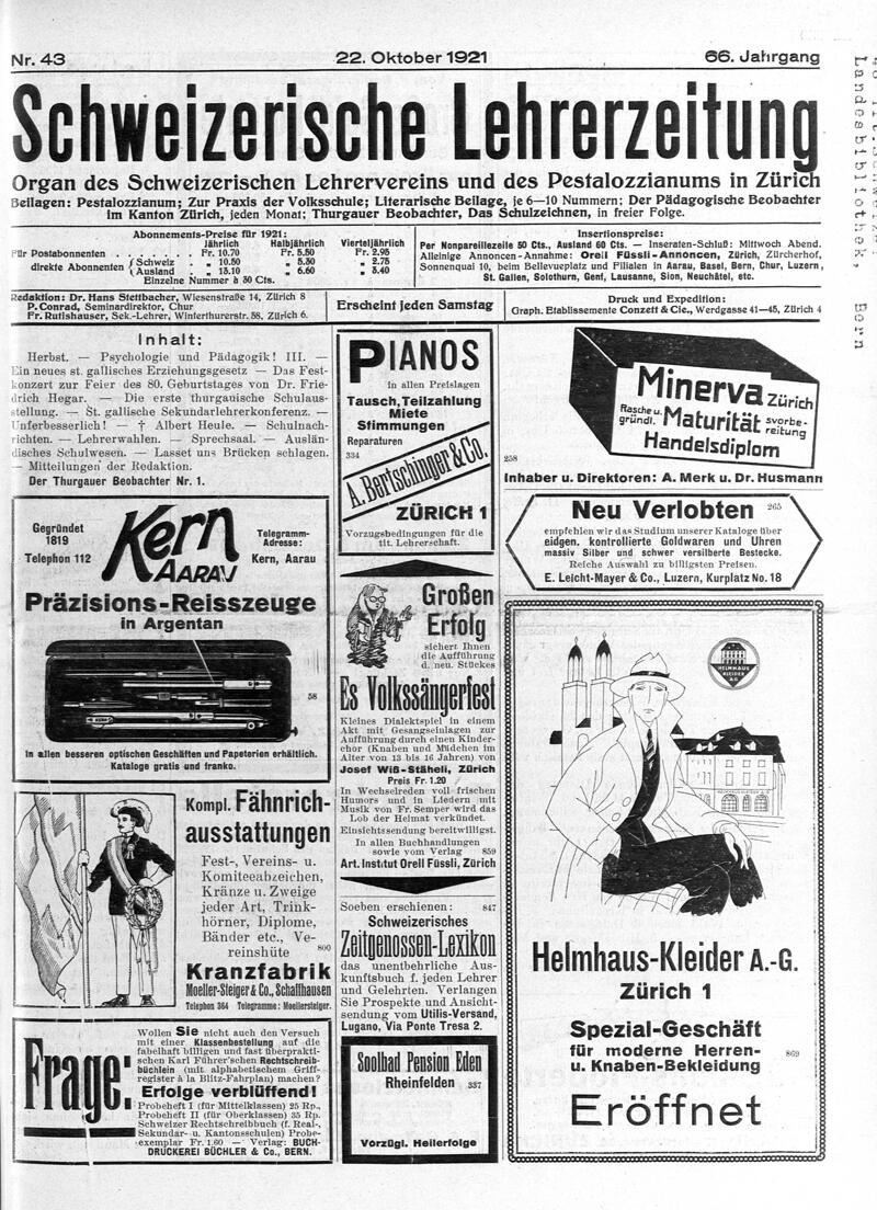 Buchumschlag - Heft 43