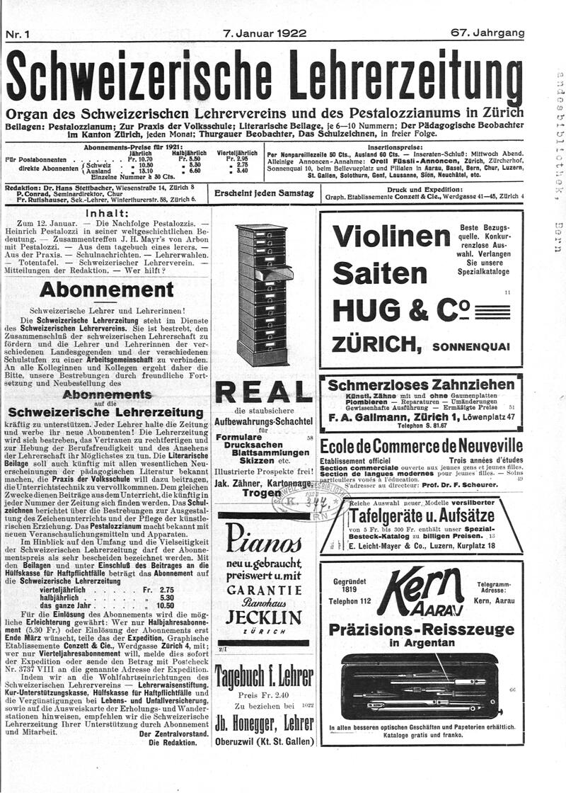 Buchumschlag - Heft 1