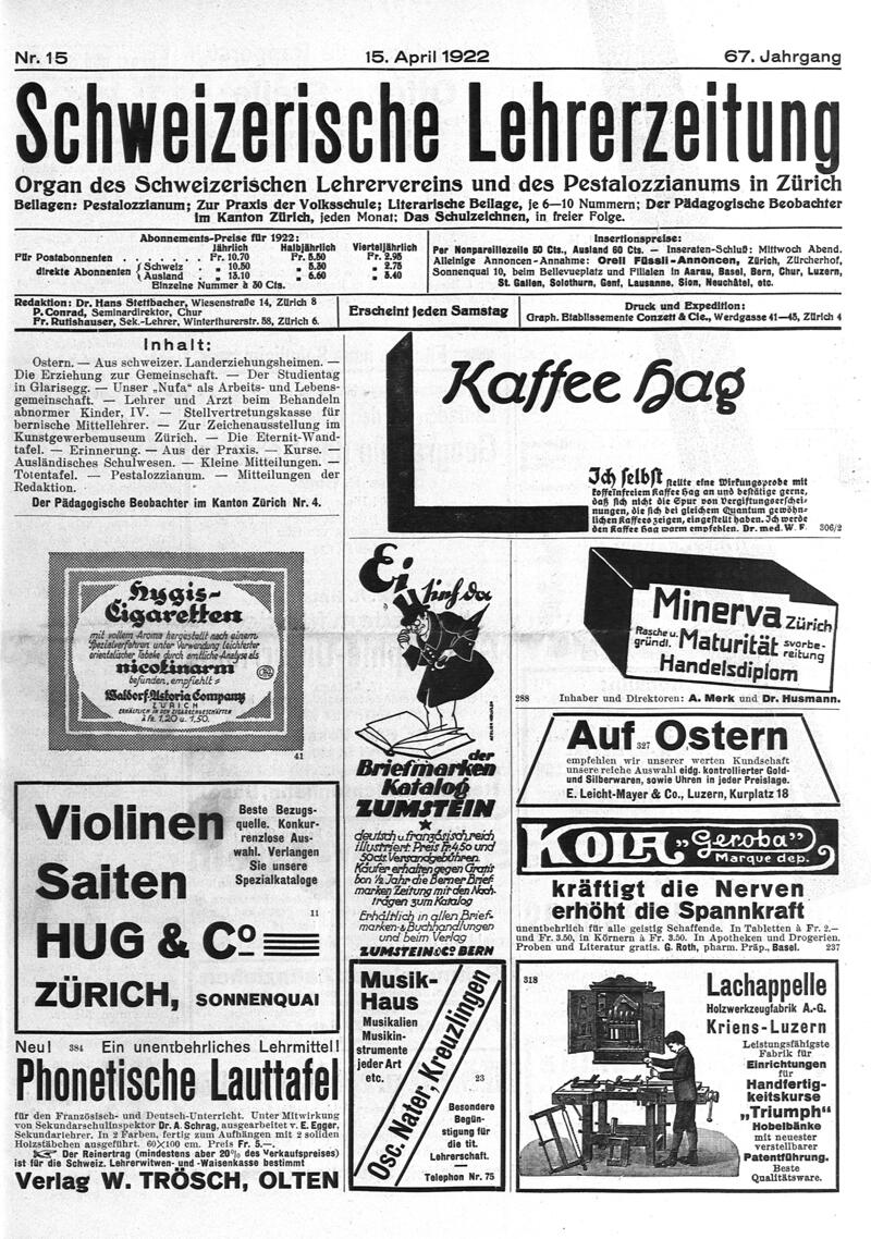 Buchumschlag - Heft 15