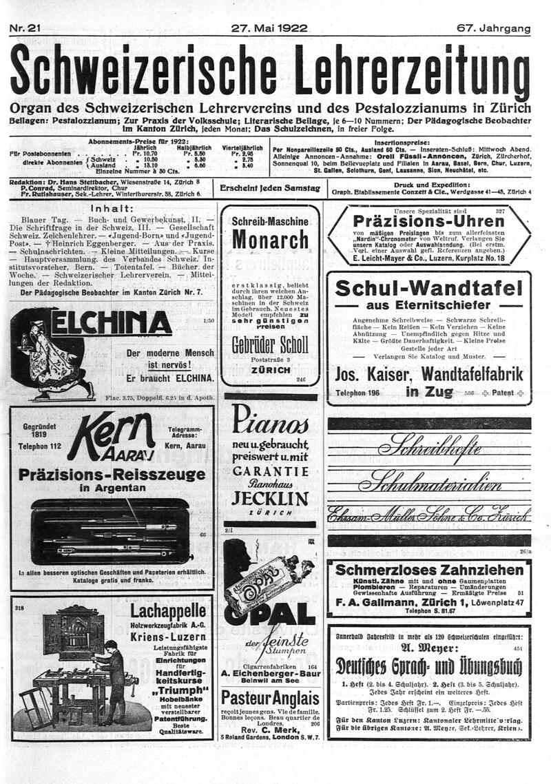 Buchumschlag - Heft 21