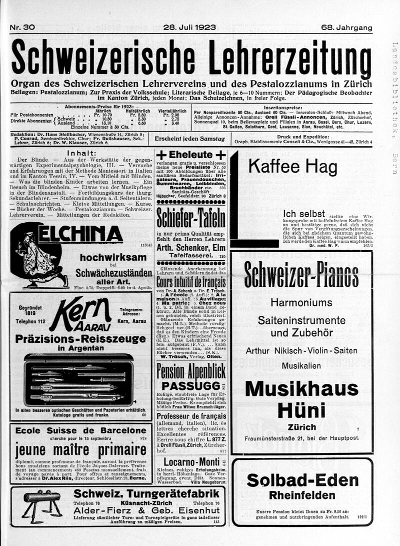 Buchumschlag - Heft 30