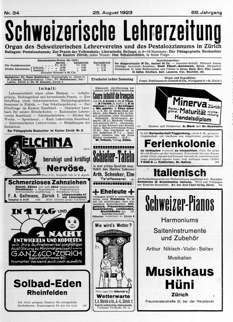 Buchumschlag - Heft 34