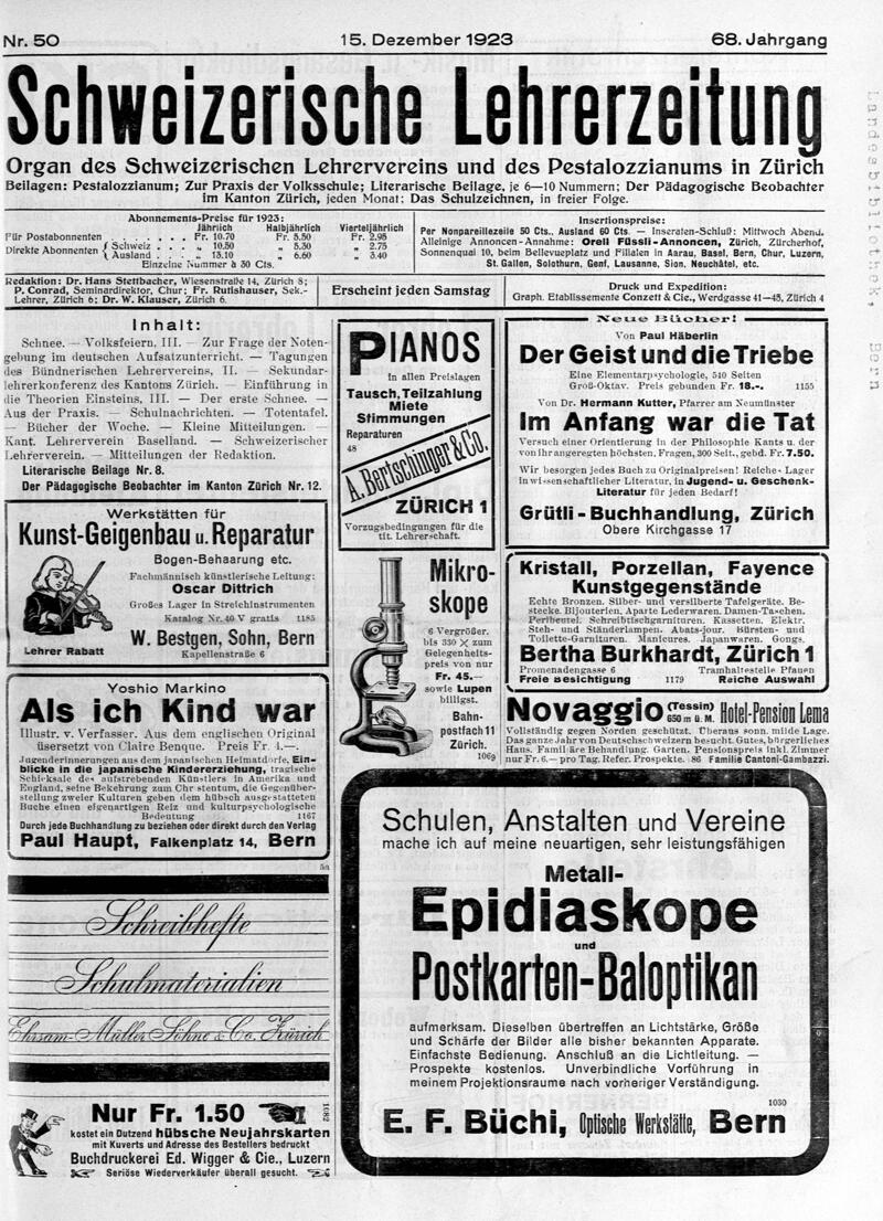 Buchumschlag - Heft 50