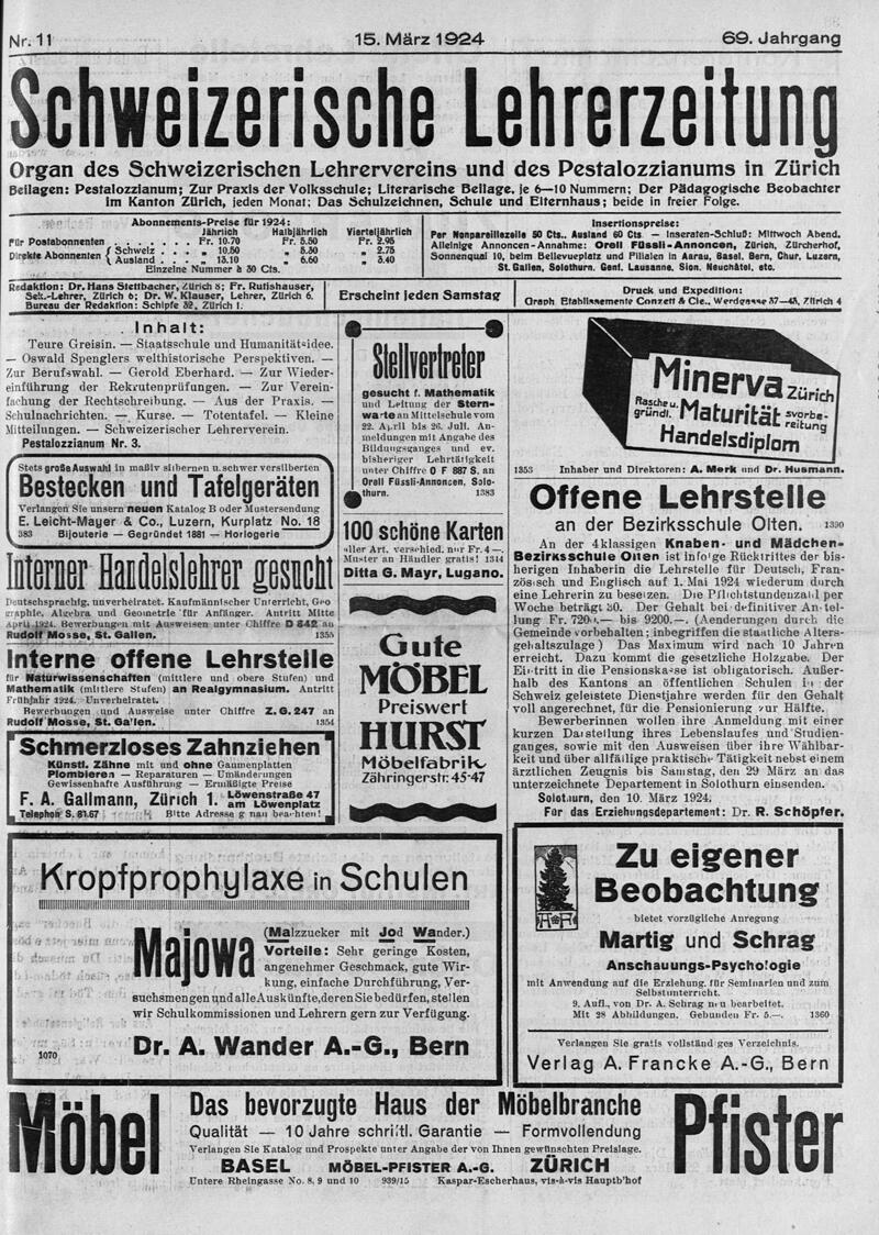 Buchumschlag - Heft 11