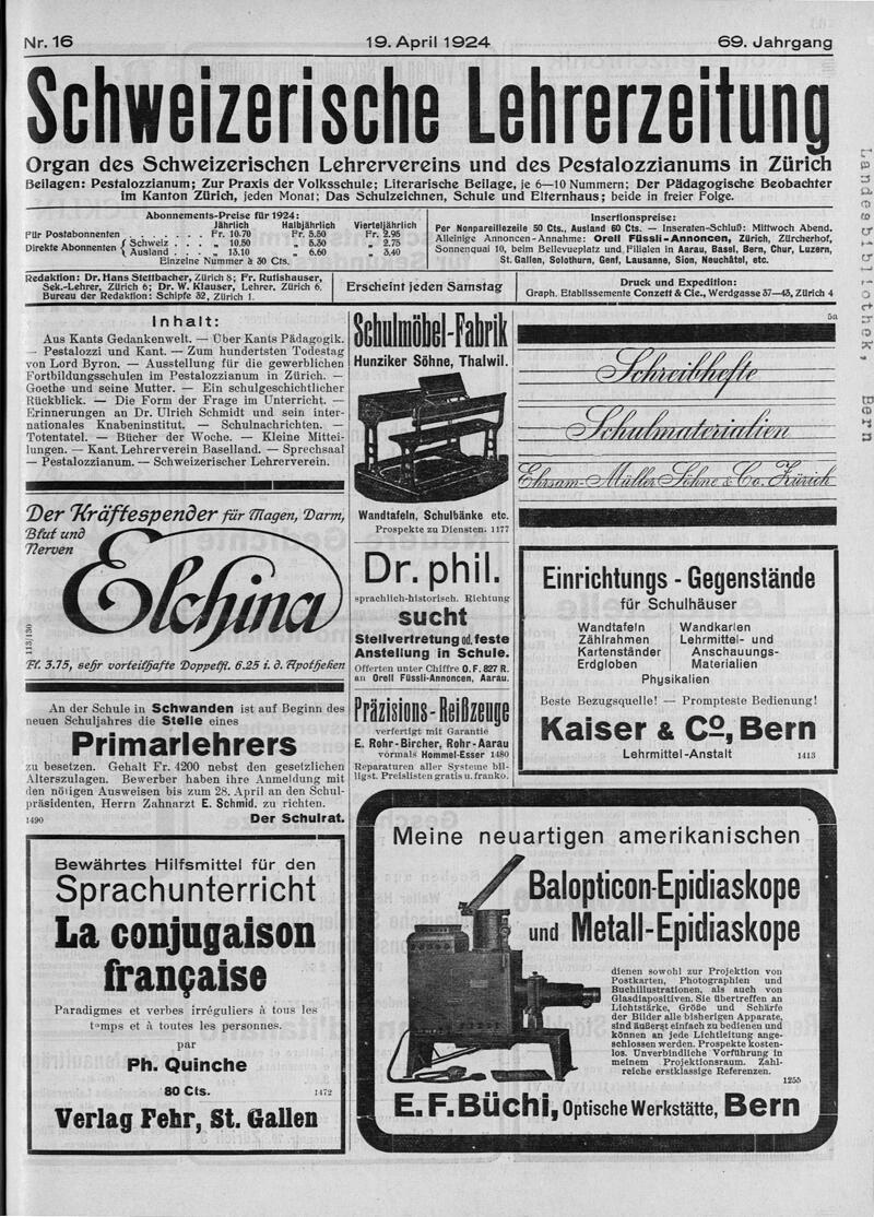 Buchumschlag - Heft 16