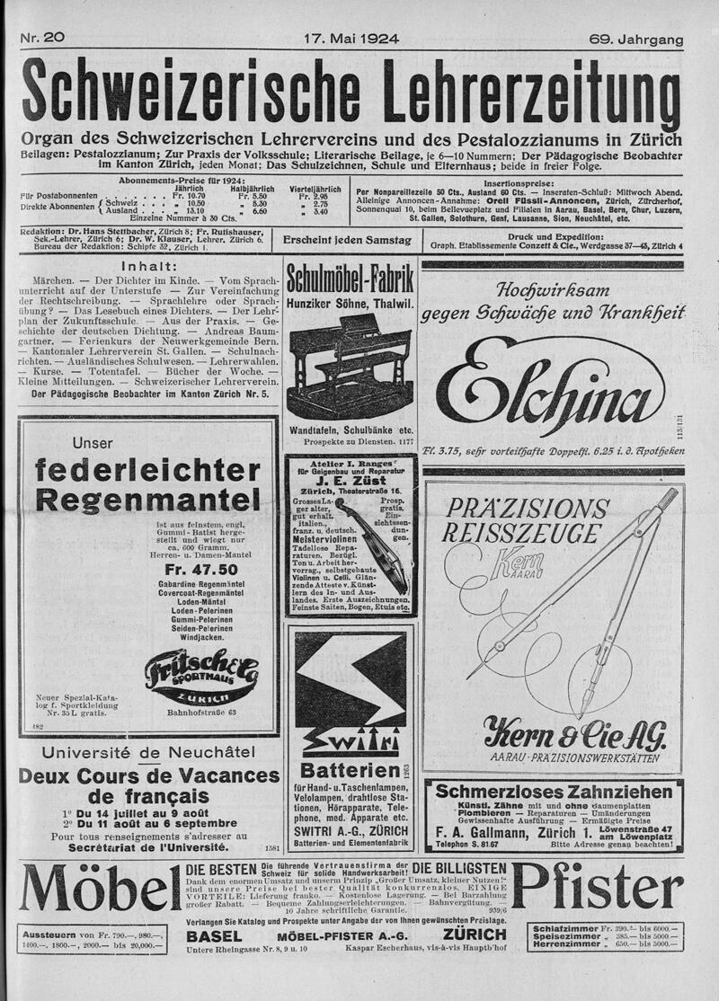 Buchumschlag - Heft 20