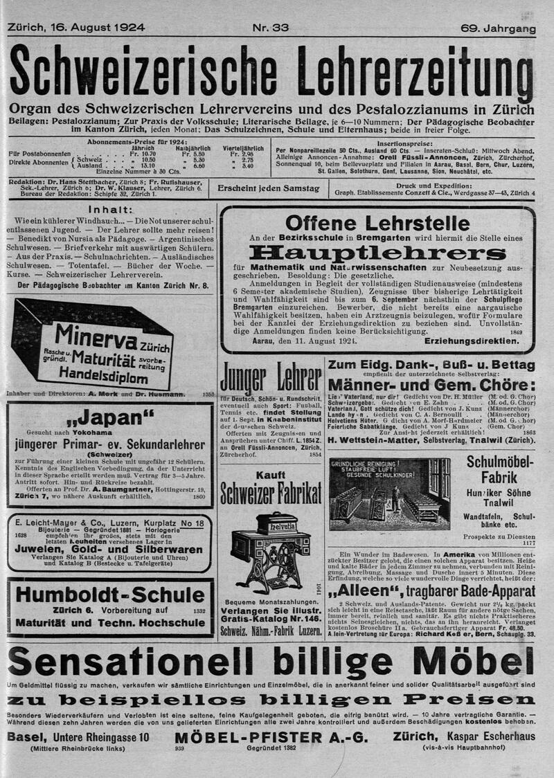 Buchumschlag - Heft 33