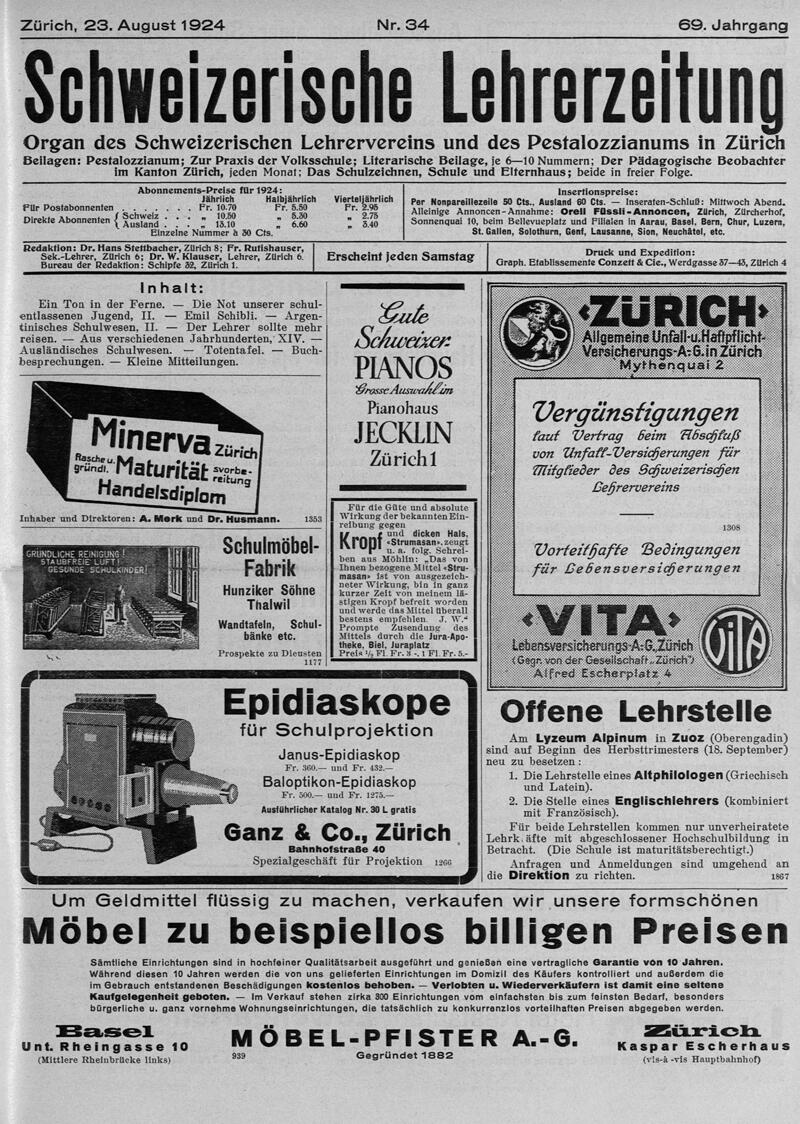 Buchumschlag - Heft 34