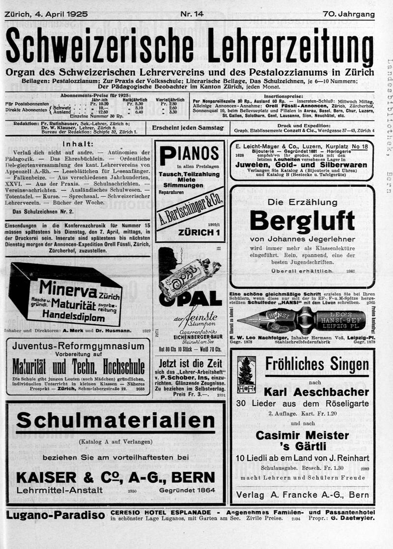 Buchumschlag - Heft 14