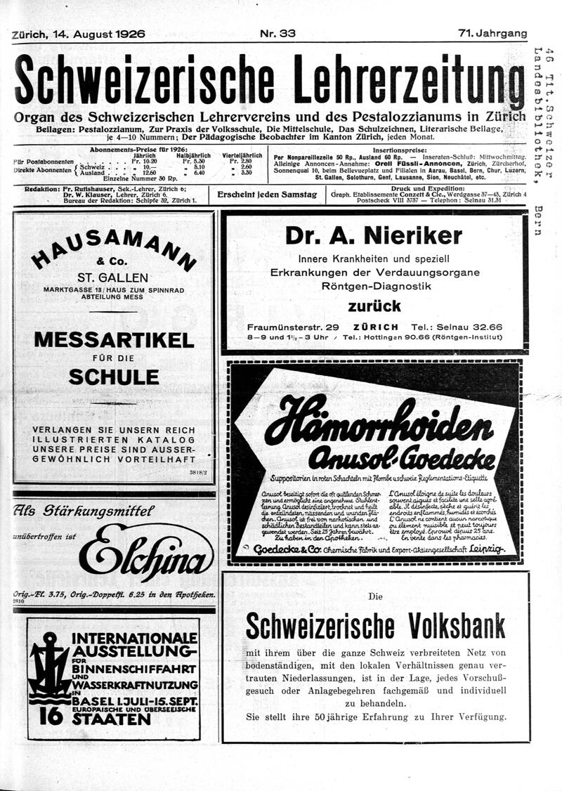 Buchumschlag - Heft 33