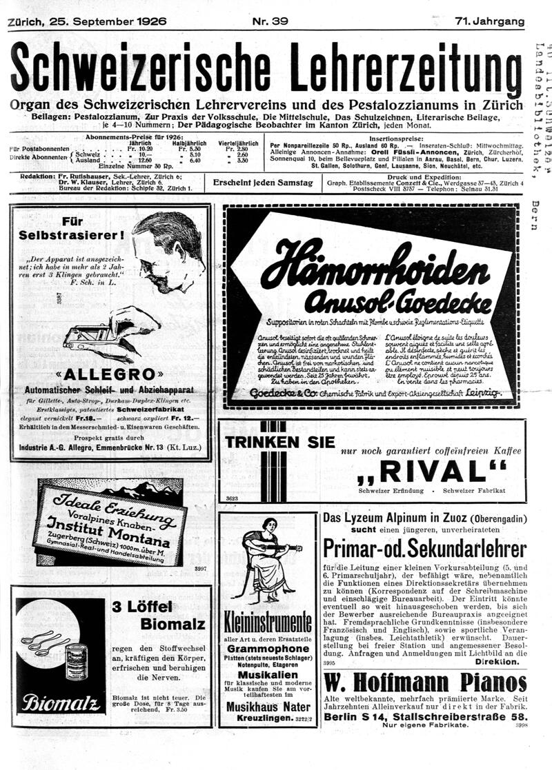 Buchumschlag - Heft 39