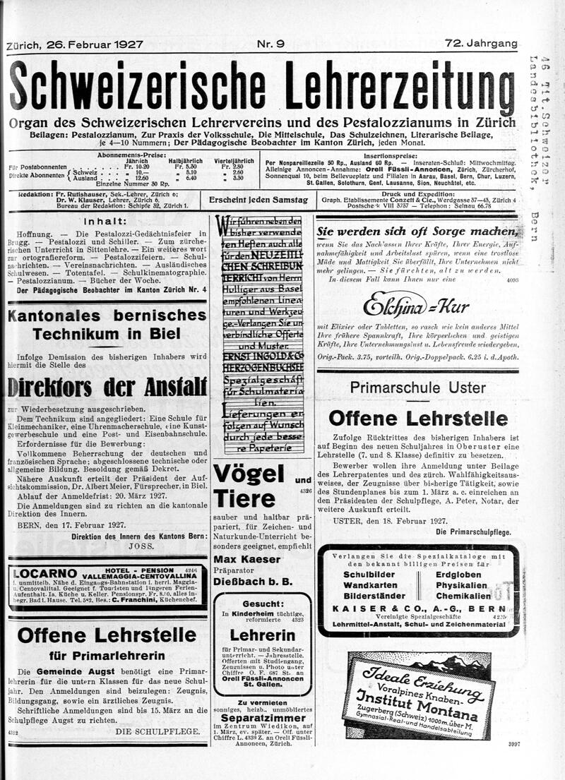 Buchumschlag - Heft 9