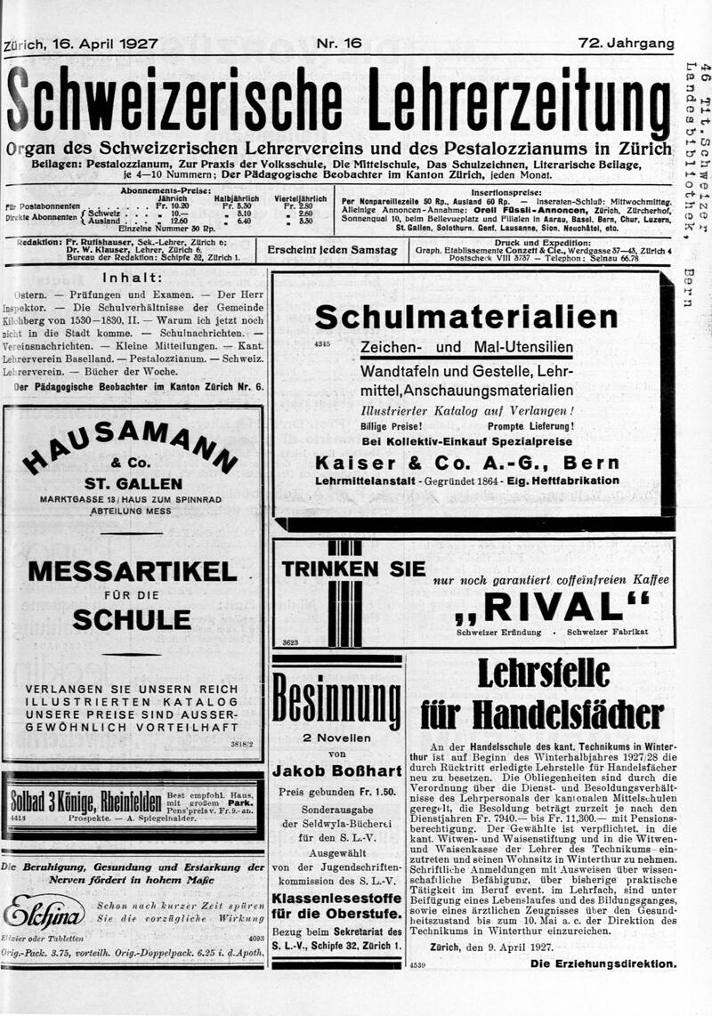 Buchumschlag - Heft 16