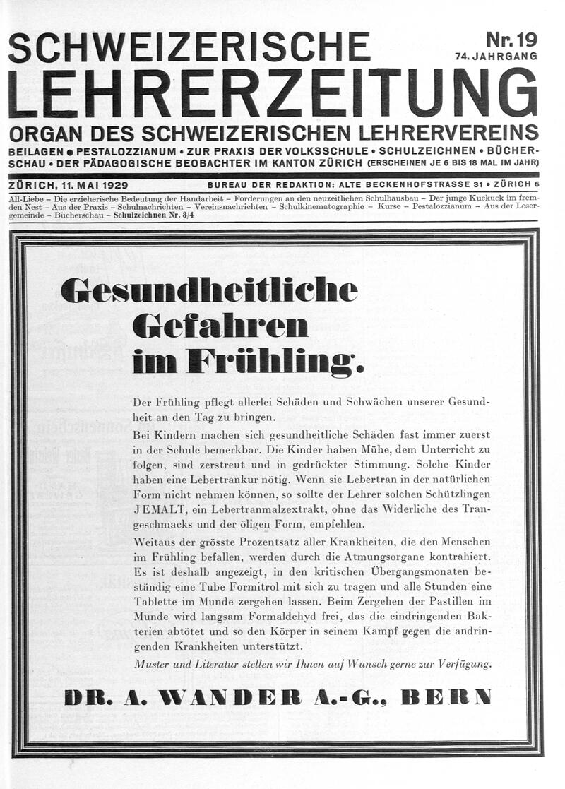 Buchumschlag - Heft 19