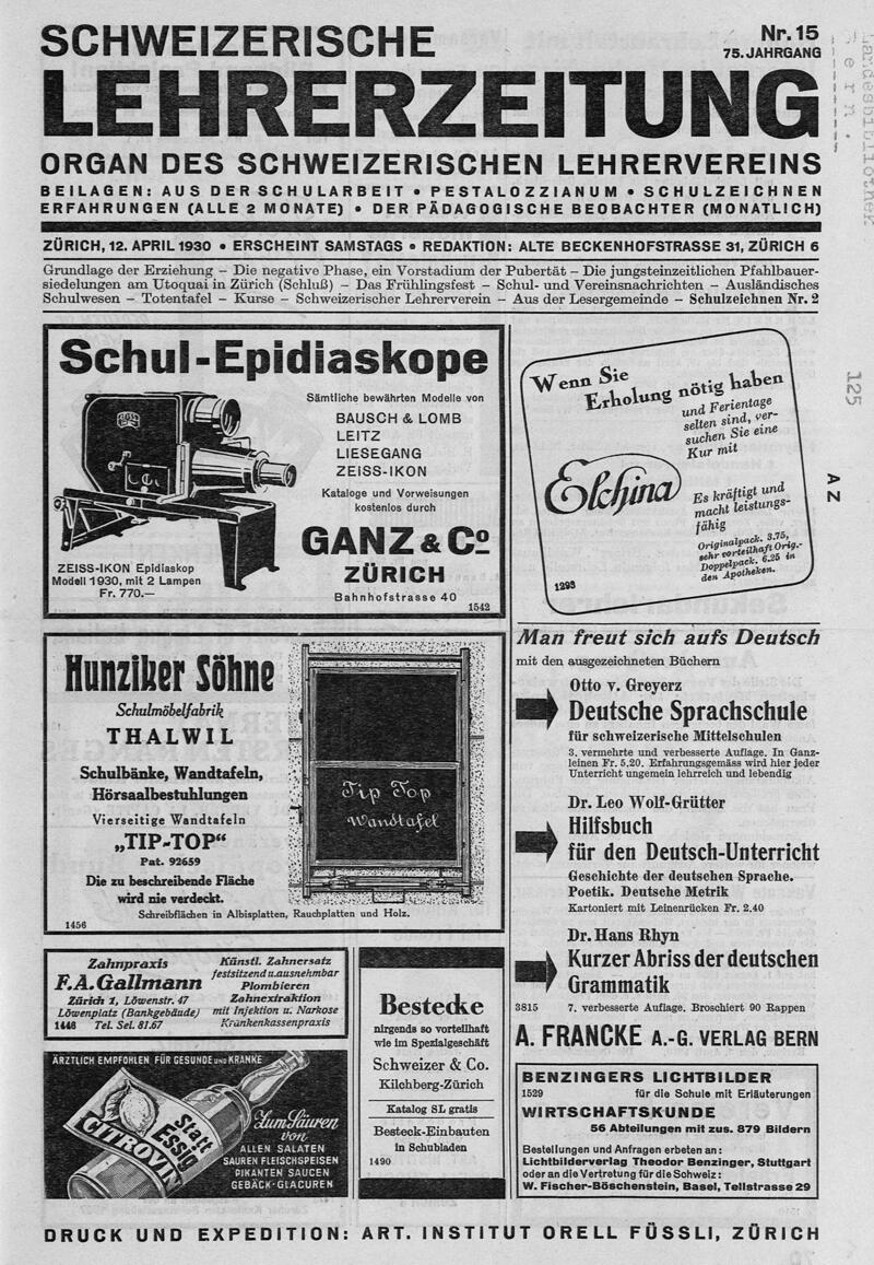 Buchumschlag - Heft 15