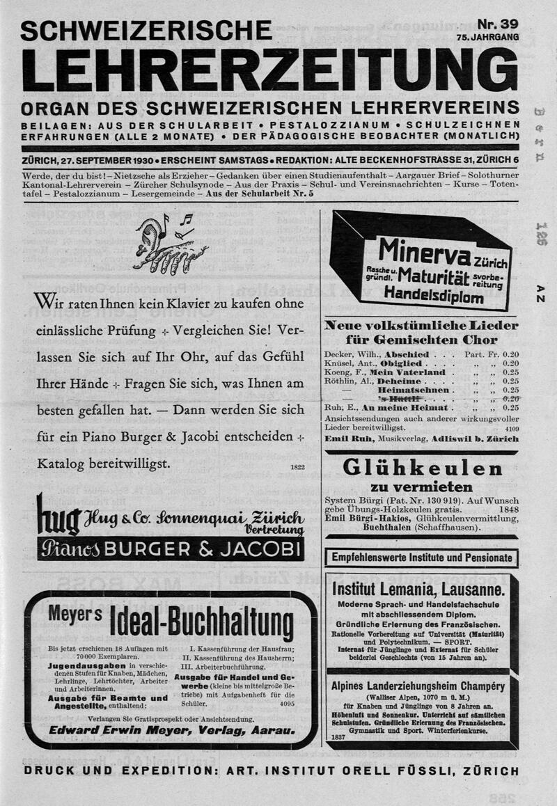 Buchumschlag - Heft 39