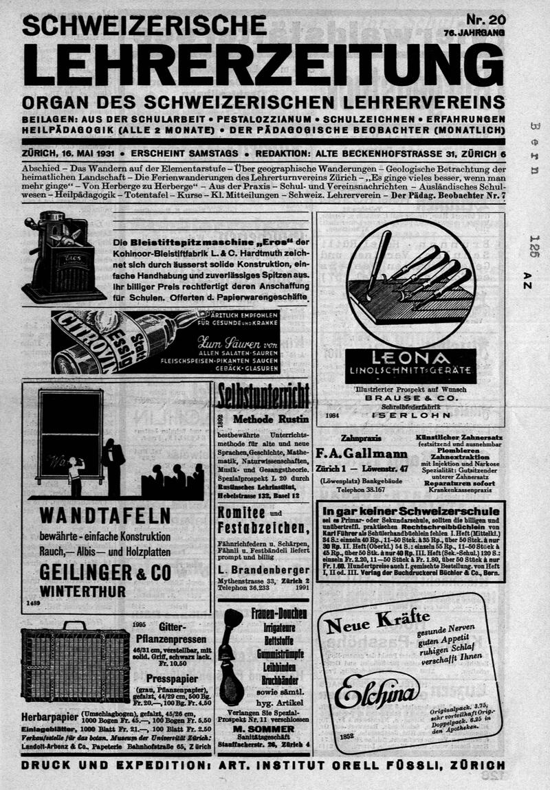 Buchumschlag - Heft 20