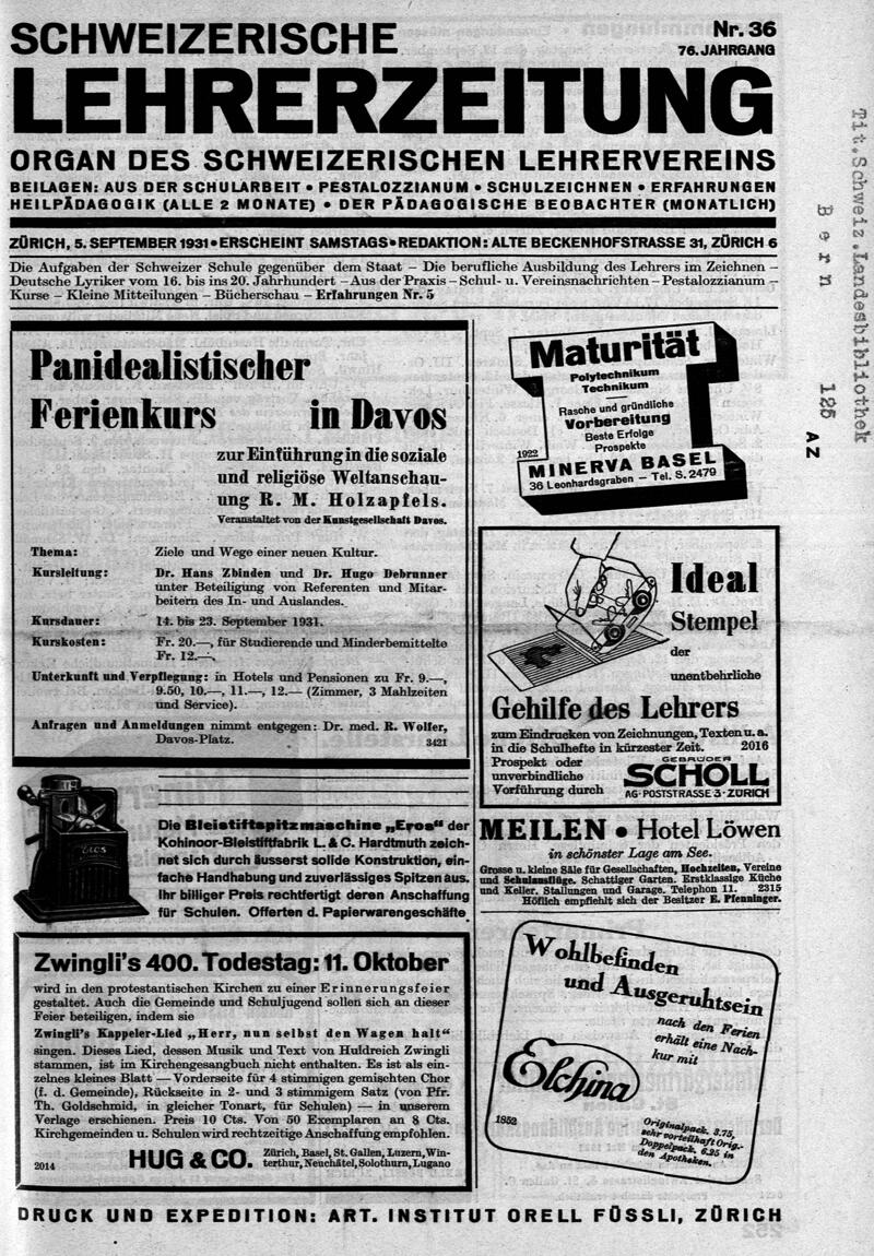 Buchumschlag - Heft 36