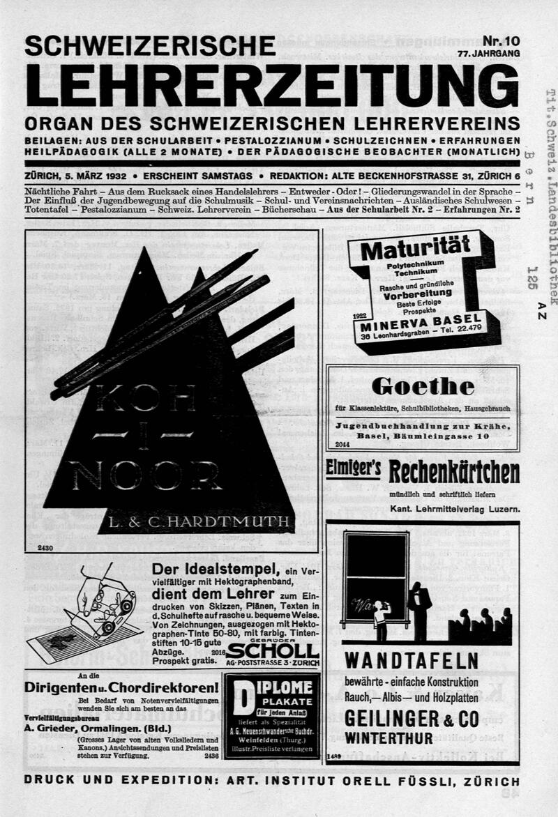 Buchumschlag - Heft 10