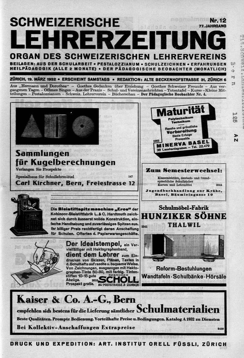 Buchumschlag - Heft 12