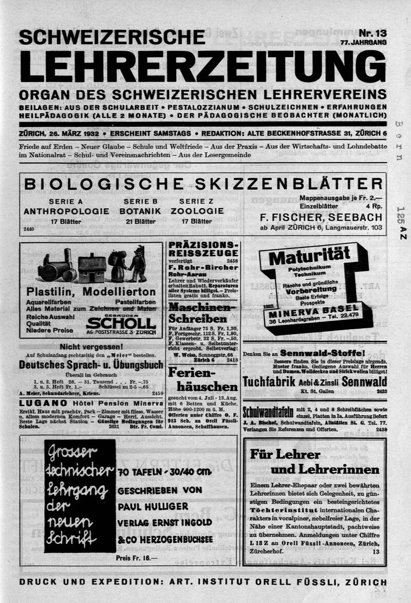 Buchumschlag - Heft 13