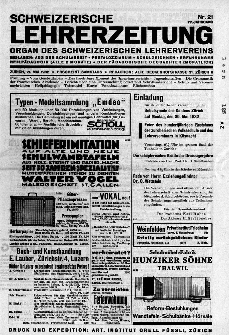 Buchumschlag - Heft 21