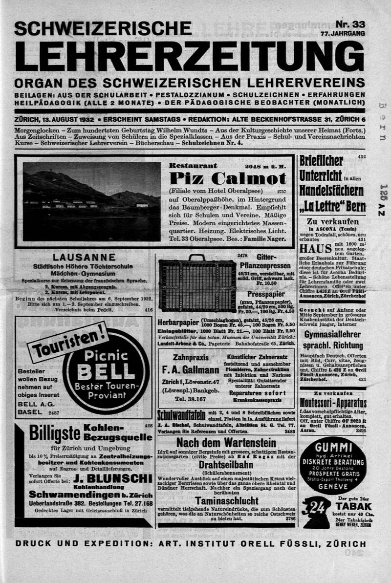 Buchumschlag - Heft 33