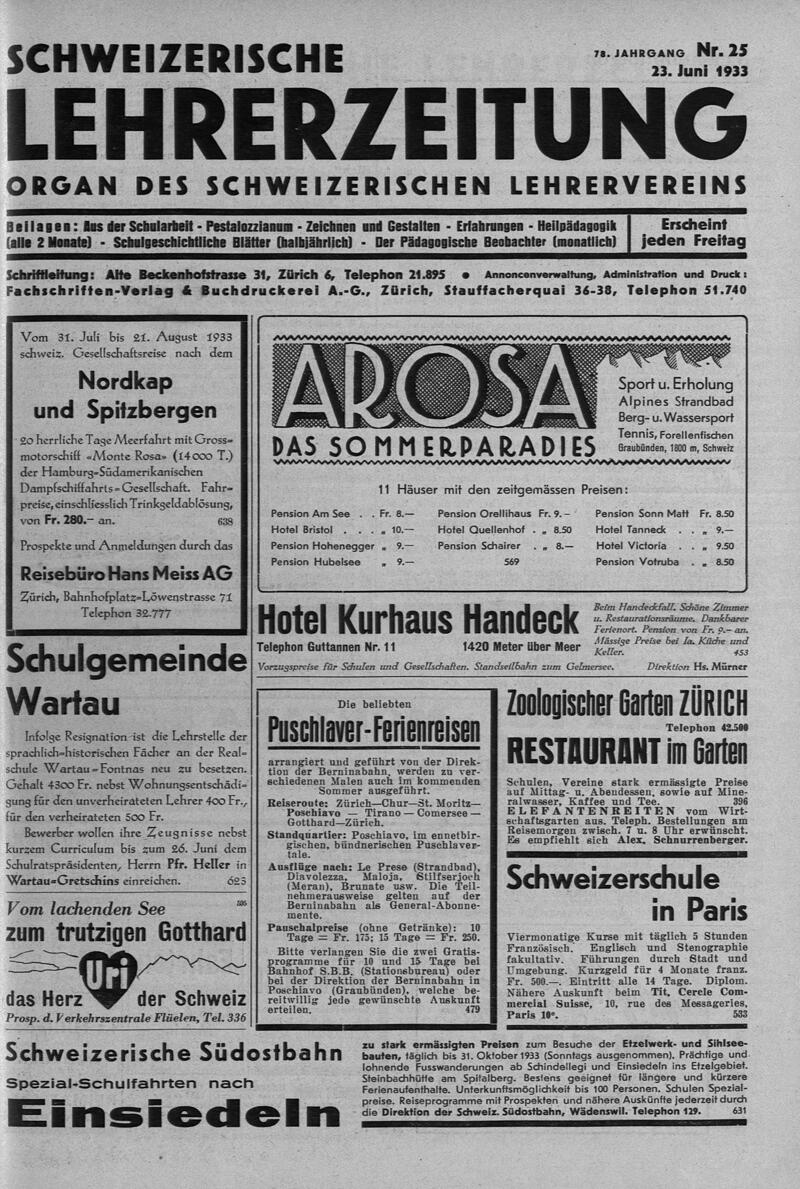 Buchumschlag - Heft 25